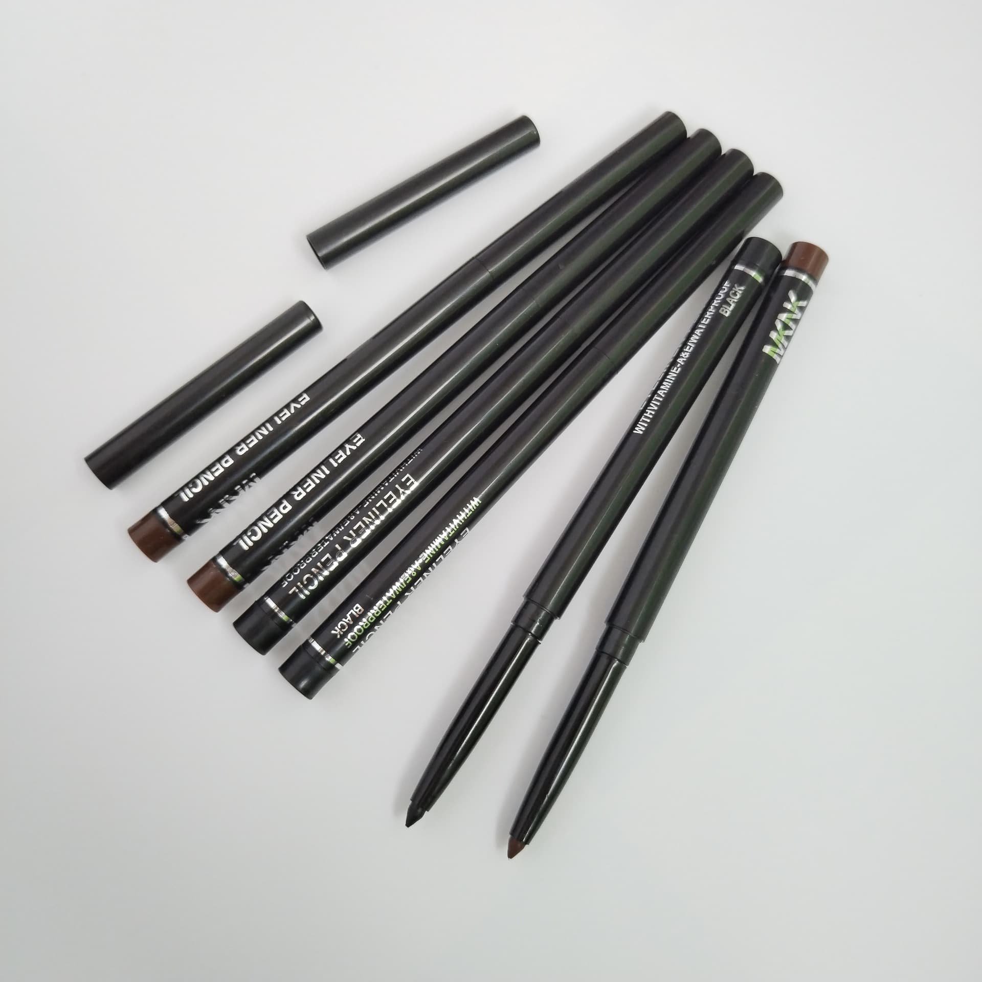 Cross-Border Southeast Asia Mknk Automatic Waterproof Inner Eyeliner Gel Pen Eyeliner Cream Pen Waterproof Eye Shadow Pen Eyeliner Eyebrow Pencil