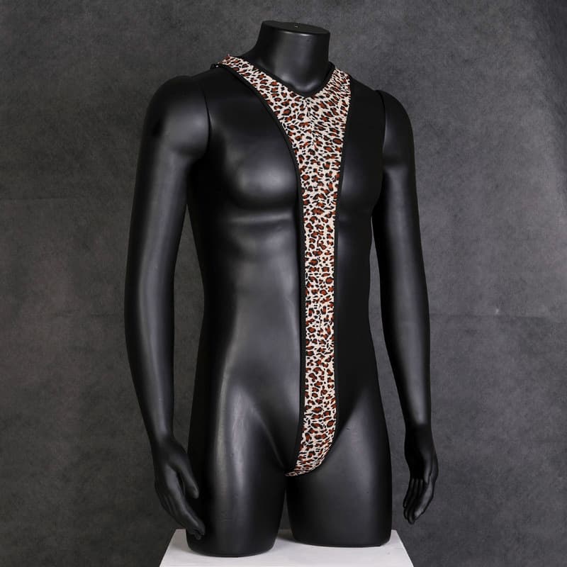 Men's Sexy Bikini Underwear Thong Swimsuit V-Strap Bodysuit