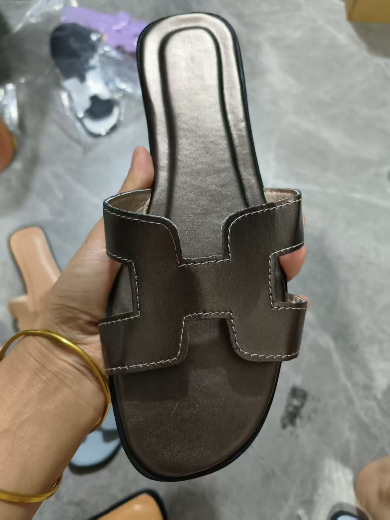 Women's Slippers, Plus Size, 2026 Summer New Flat Beach Sandals, Ins Style Casual Versatile Slippers