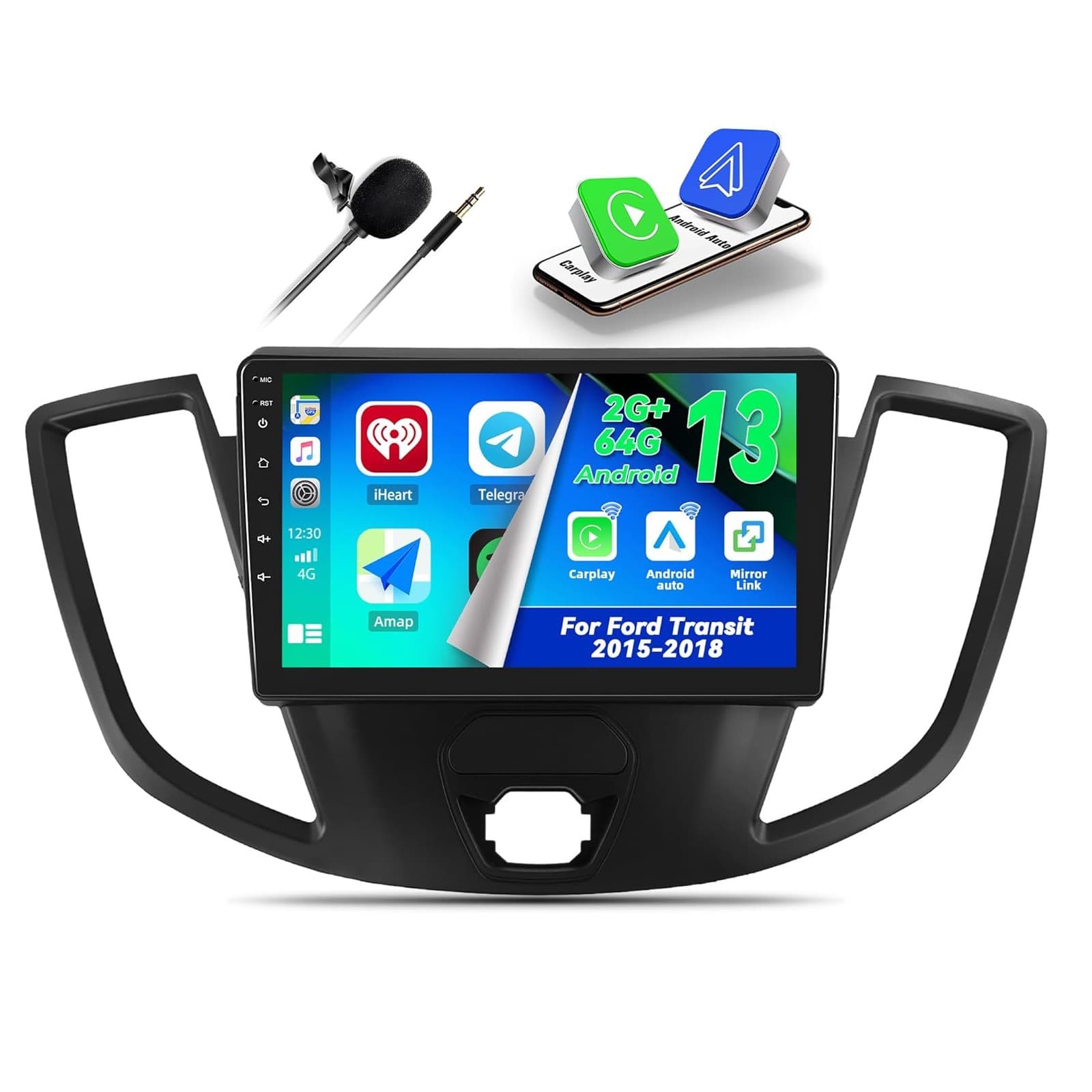 Suitable for Ford new Transit car wireless carplay car Android GPS navigation Bluetooth player