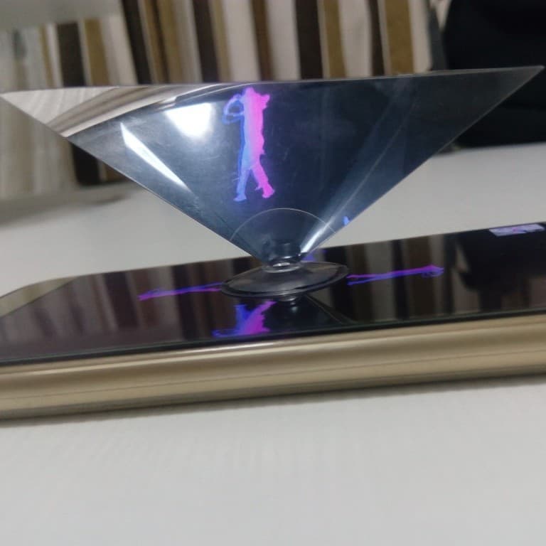 2025 Ultra-Clear Version 360-Degree Holographic Mobile Phone Projector 3D Holographic Pyramid Mobile Phone 3D Holographic Naked-Eye 3D