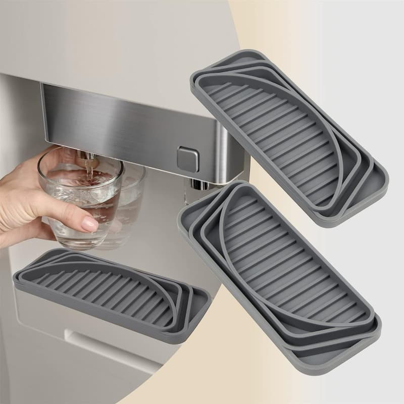 2023 Amazon New Product Water Dispenser Silicone Pad Refrigerator Coffee Machine Bar Silicone Drip Tray Water Catch Tray