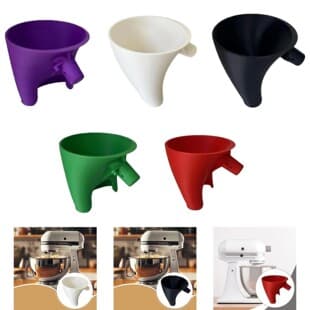 Cross-Border New Flour Funne Mixer with Hook Fixed Flour Funnel Stand Mixer Flour Funnel