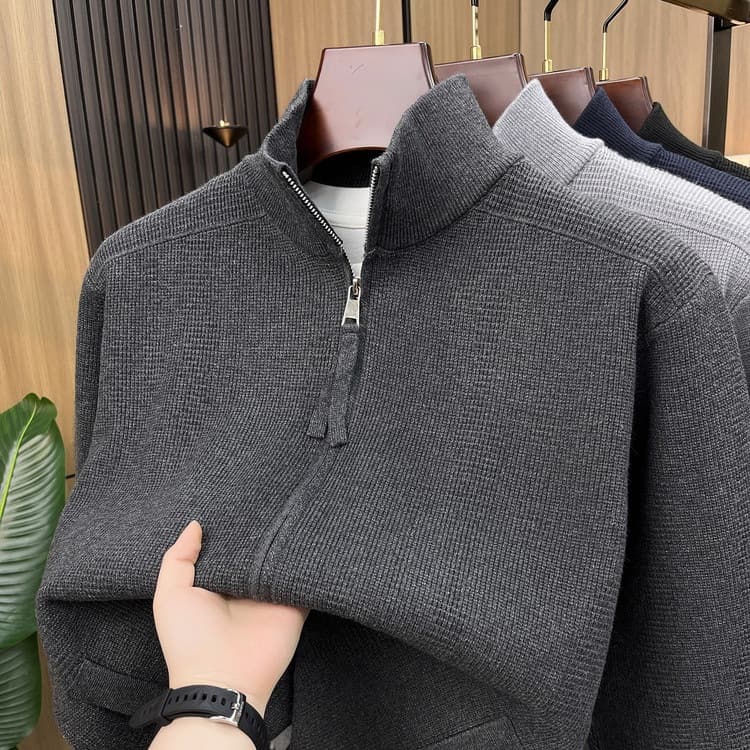 2026 New Fall Zip-Up Cardigan, Fashion Men's Long-Sleeve Knit Cardigan Sweater, Casual Knitwear