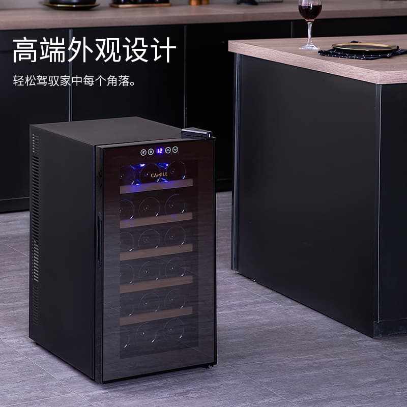 Wholesale Red Wine Cabinet Constant Temperature Wine Cabinet Electronic Mini Household Small Tea Semiconductor Cigar Cabinet Refrigerator Storage