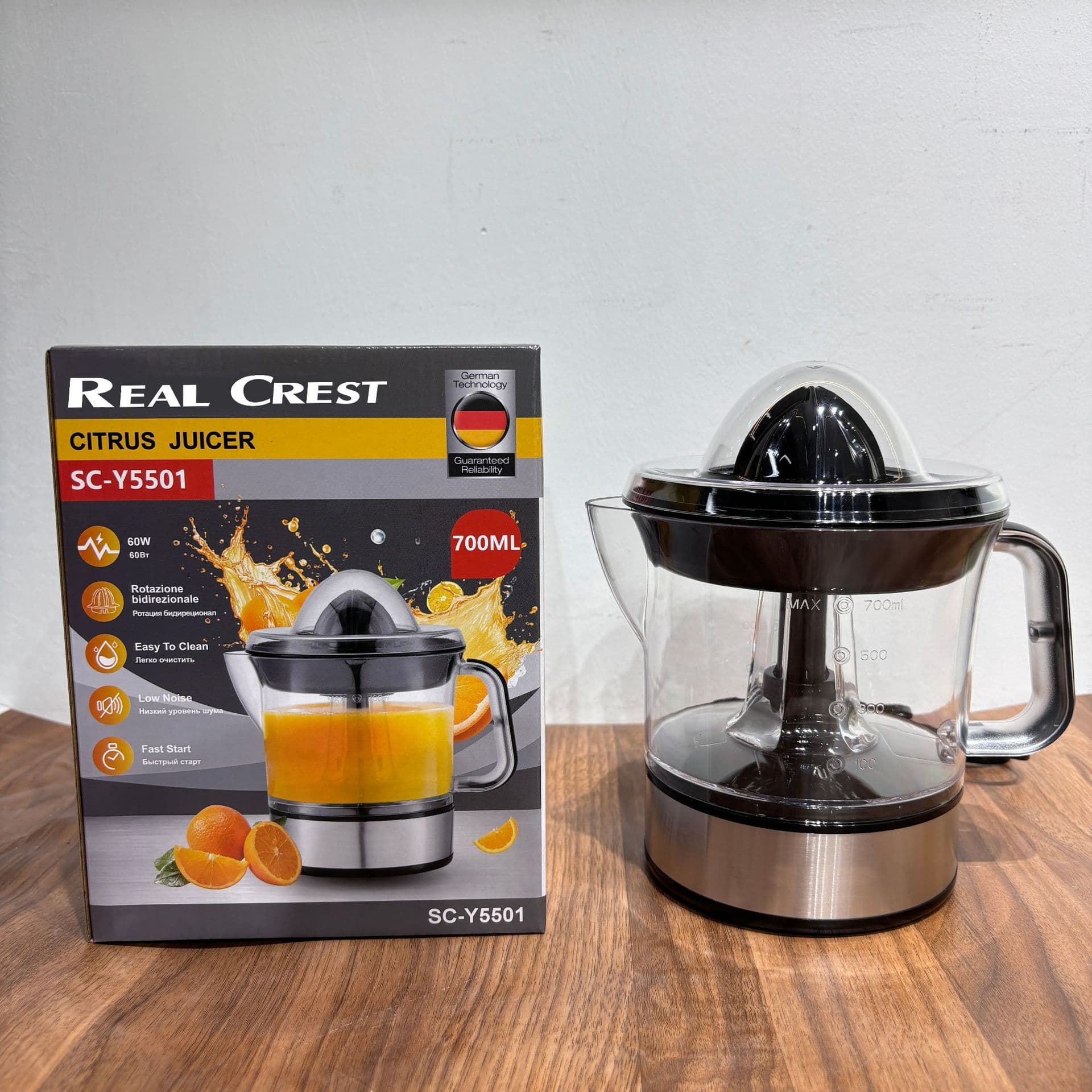 Electric Juice Mixer, Multifunctional Citrus Juicer with Pulp Separation