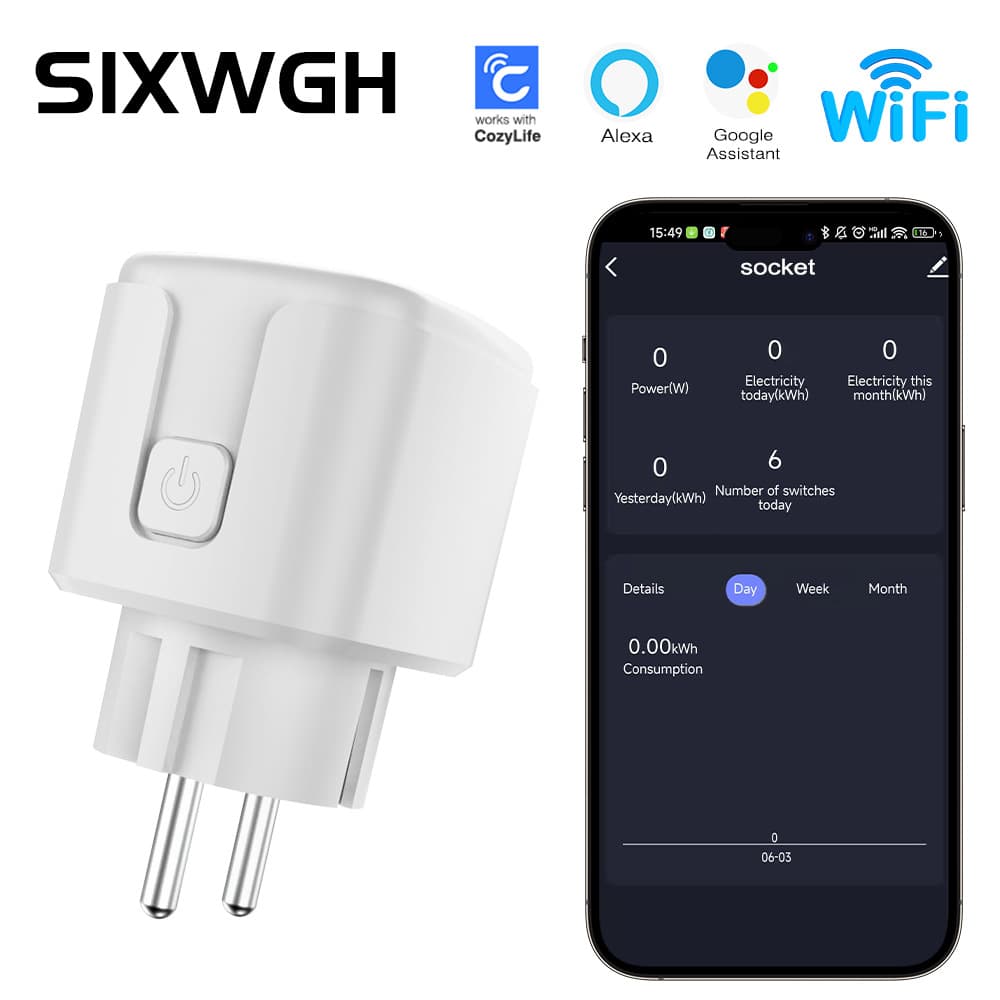 WiFi socket Cozylife European regulations cross-border customized timing switch supports voice control smart home