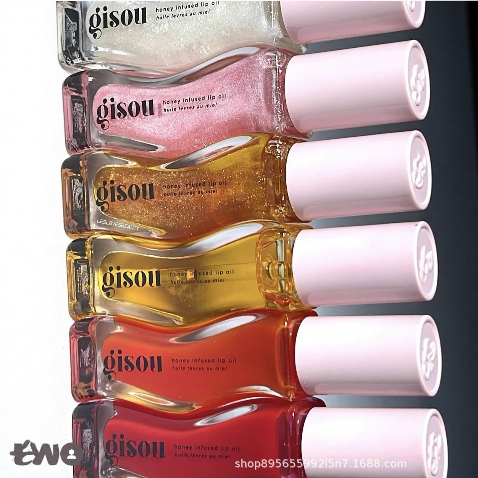 New cross-border hot selling gisou lip oil, moisturizing, repairing and removing lip lines, cherry honey lipstick, lipstick, hydrating
