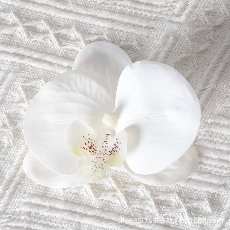 Phalaenopsis Orchid Flower Head Simulation Flower Wall Accessories DIY Craft Wedding Decoration Flower Petals Hair Clip Headpiece Materials