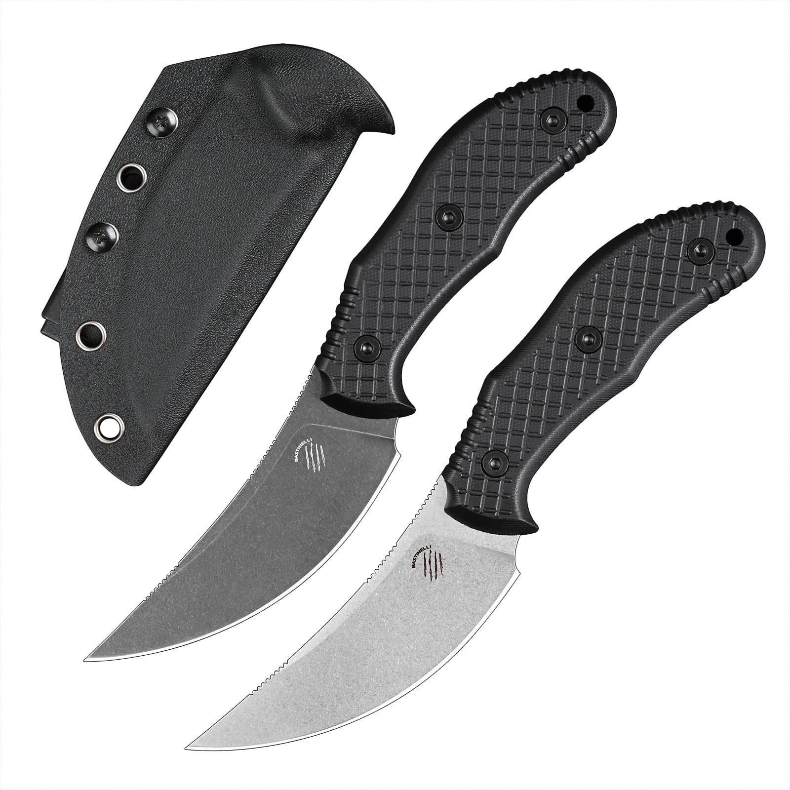 Bastinelli Outdoor Knife Portable EDC Fixed Blade Camping Knife Outdoor Self-Defense Survival Small Fixed Blade