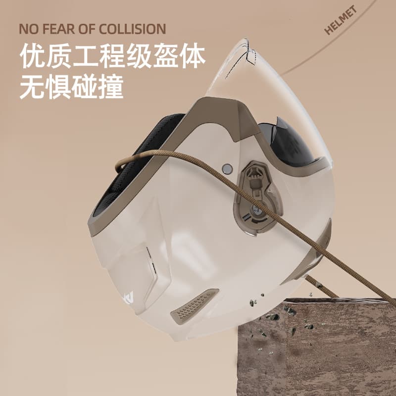 Export Motorcycle Helmet Men's Winter Warm Electric Scooter Half Helmet Women's Four Seasons Universal Sun Protection Safety Helmet
