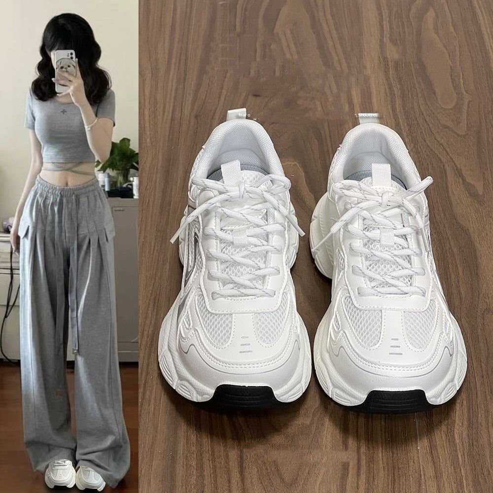 Ultra-soft breathable dad sneakers for women, spring and fall new arrival, niche original ins trendy casual sports running shoes