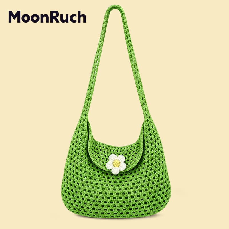 Women's Summer Handwoven Straw Tote Bag, Large Capacity Shoulder Bag, Crossbody Bag for Women