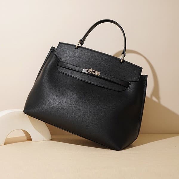 NicheDesign Genuine Leather Vintage Fashionable Handbag Versatile Single Shoulder Slant Cross Bag Women's 2024 New Style