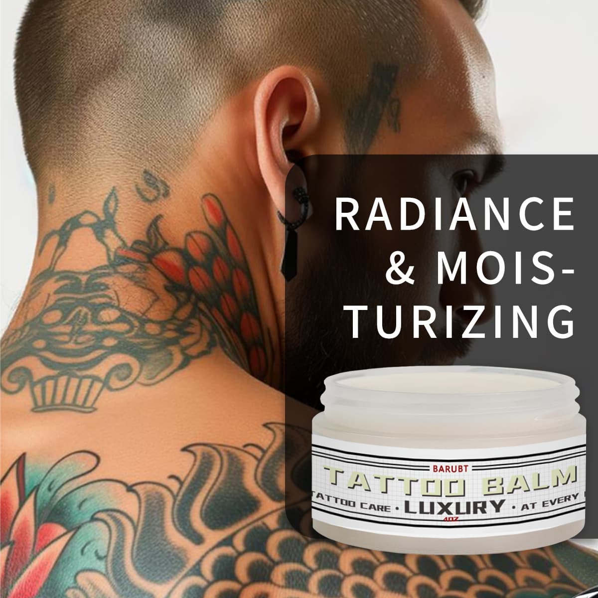 BARUBT Tattoo Care Cream (Cross-border Spot Goods) - Moisturizes, Nourishes, Enhances Color, Gentle, Soothes Tattoos and Embroidery