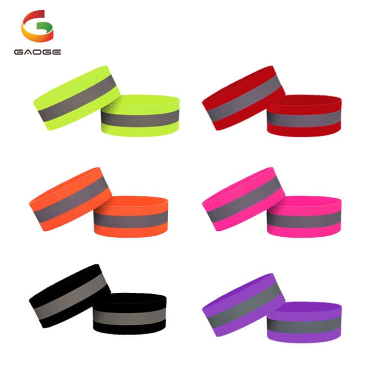 Night Running Cycling Reflective Wristband Arm Band Night Safety Elastic Reflective Vest