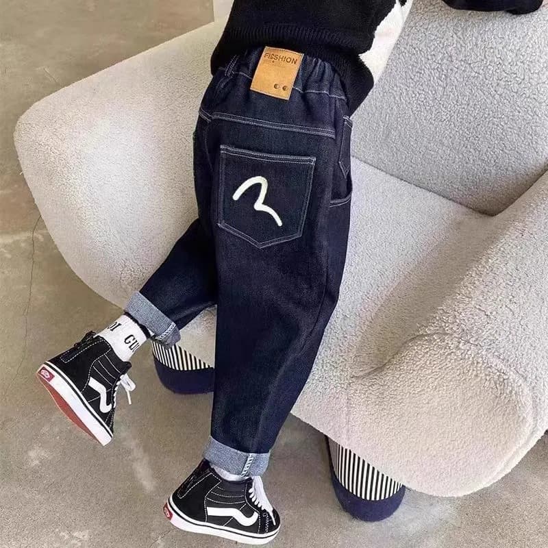 Boys' Jeans Spring/Autumn Casual Straight Leg Pants Soft New Style for Older and Younger Kids