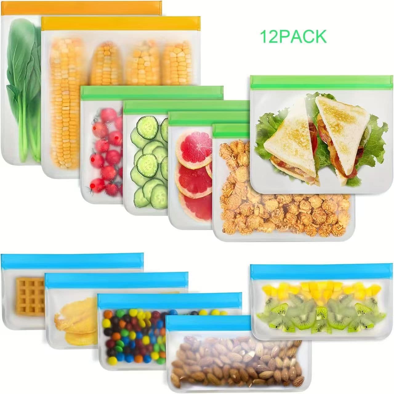 Food Storage Bag PEVA Storage Bag Food Storage Bag Refrigerator Food Bag Fruit Sealing Bag Factory Direct Sales
