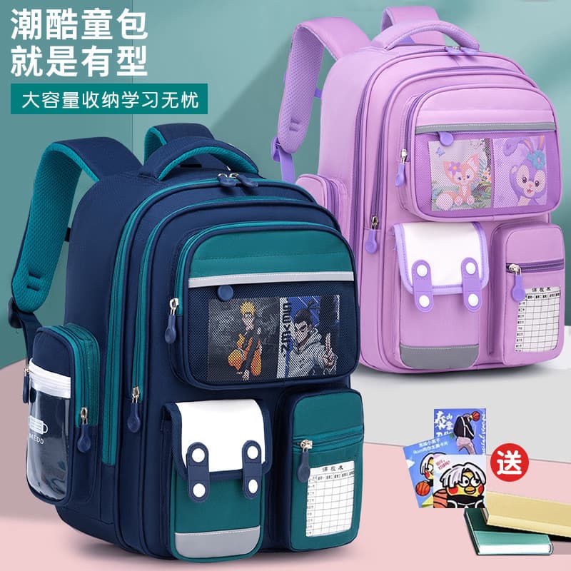 Cross-border Trade New Children's Backpack Wholesale for Boys and Girls in Grades 1-6, Reducing Burden