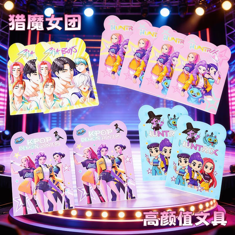Cross-border KPOP Witch Hunter Girl Group Shaped Notebook High-Quality Stationery Student Hand Account Book Student Reward Small Gift