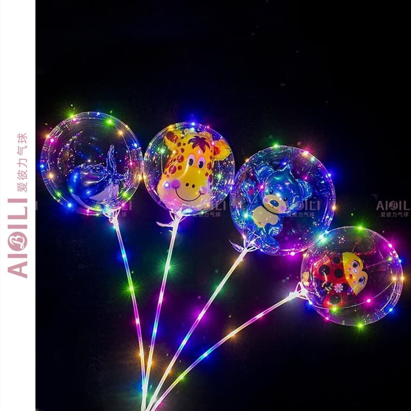 Trendy Wave Ball Creative DIY Glowing Wave Balloon for Night Market Park Stall Sales