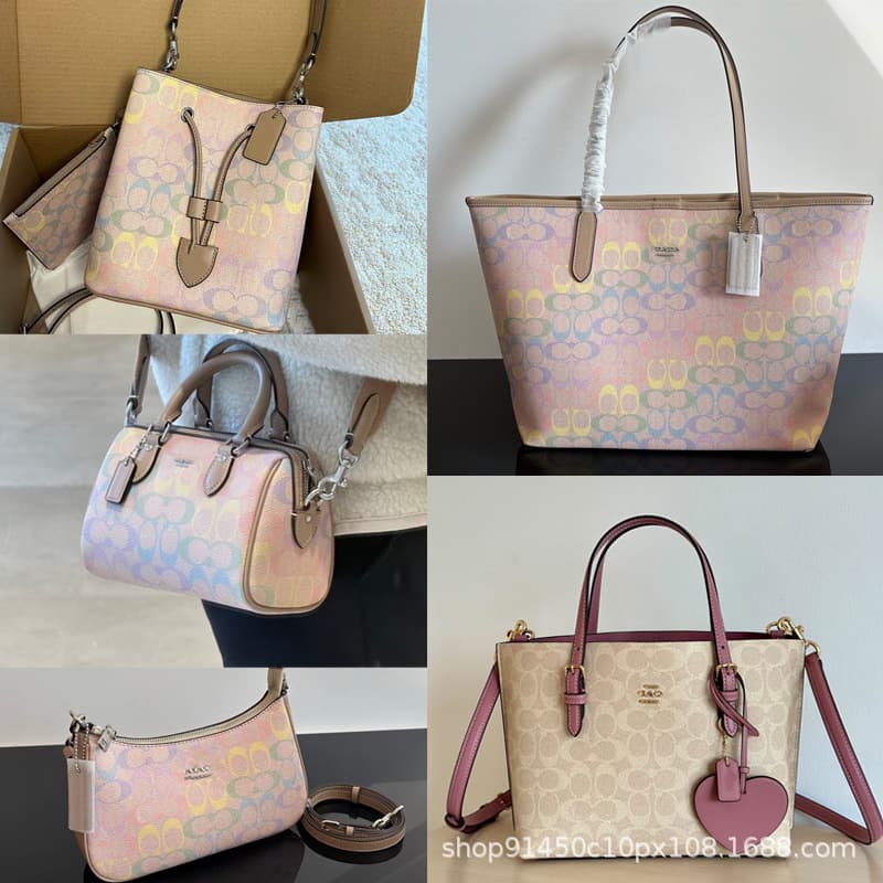 Koujia's New Rainbow Women's Bag City33 Tote Bag Fortune Bucket Teri Underarm Bag Rwon Boston Pillow Bag
