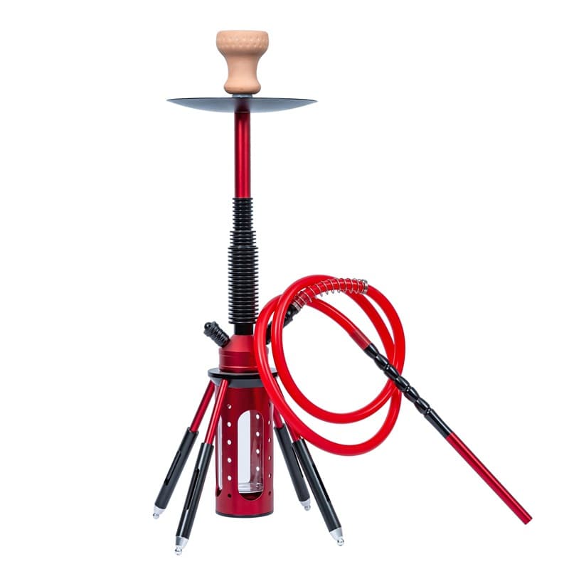 Rocket hookah gift box acrylic bottle hookah led hookah with light single tube silicone tube