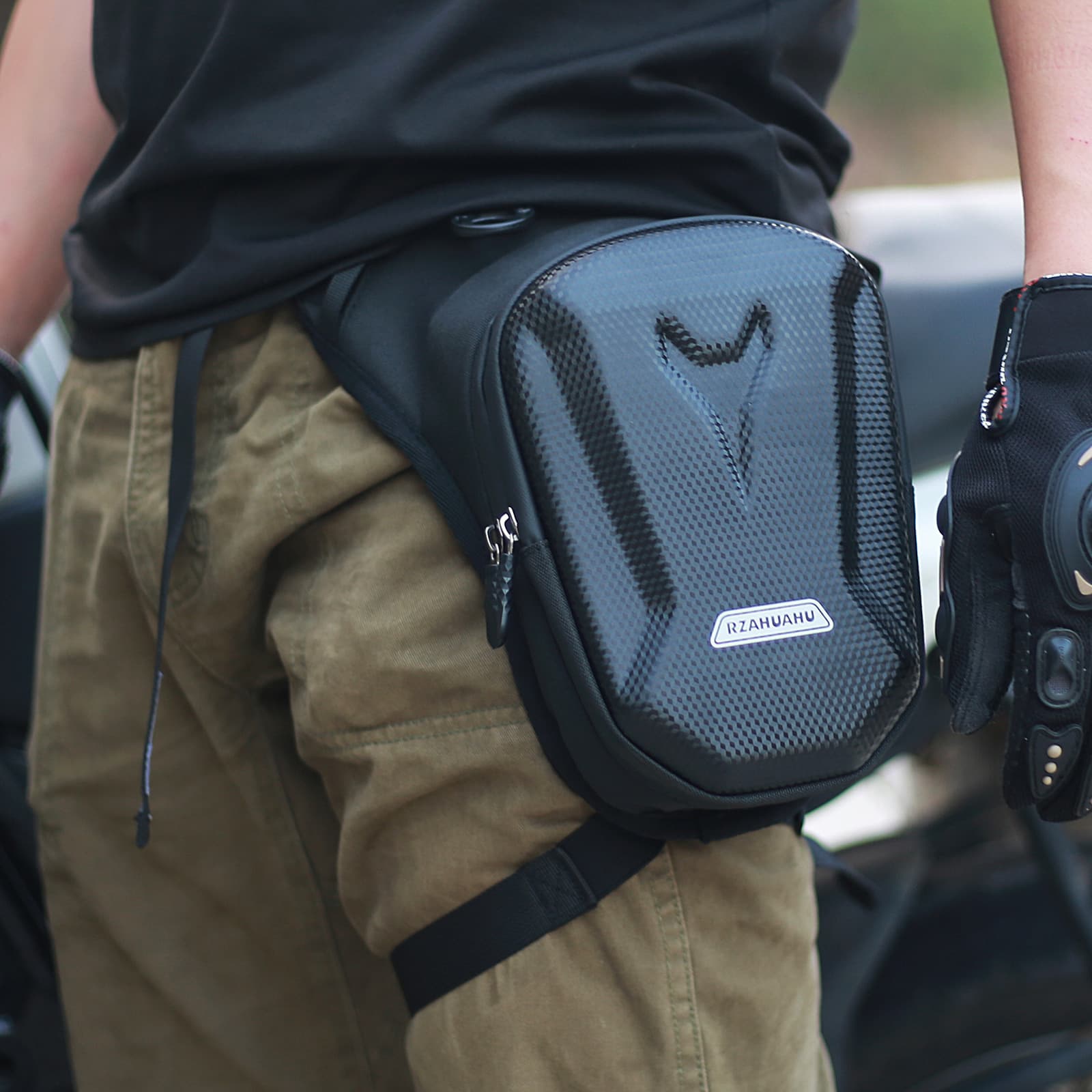 Tactical Leg Bag for Men Motorcycle Riding Multifunctional Waterproof Leg Waist Bag Outdoor Crossbody Bag