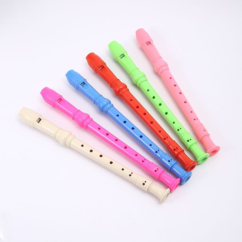 Colored Recorder for Beginners with 6 or 8 Holes, German Style for Beginners and Children, Six-Hole or Eight-Hole Flute Instrument