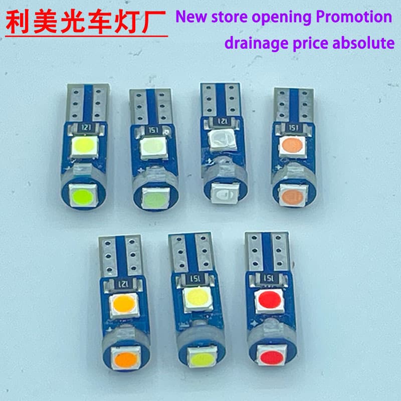 Car Bright LED T5 3030-3SMD Instrument Light Air Conditioning Light Gear Light LED Aliexpress Amazon