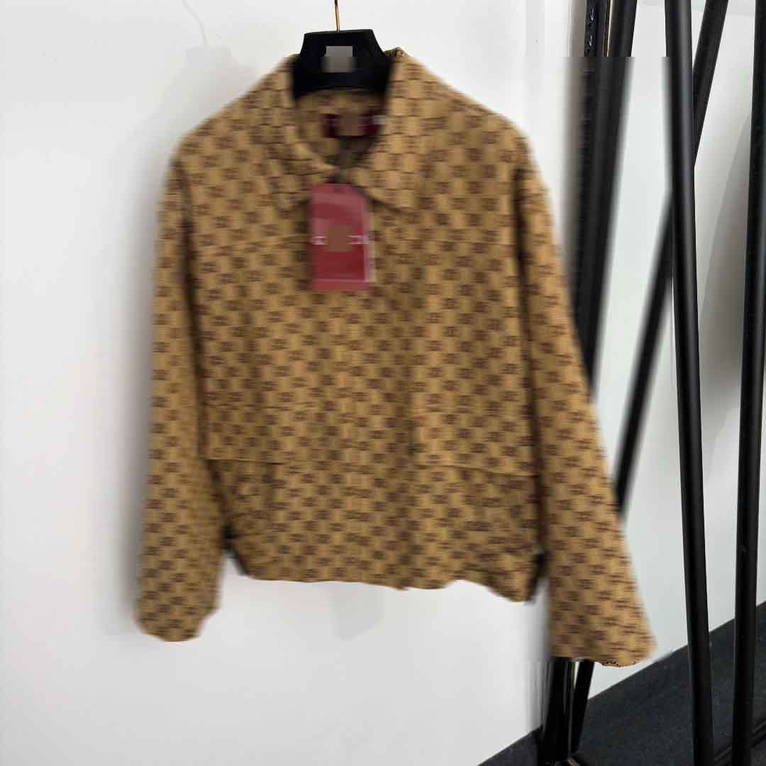 Nanyou high-end foreign trade temperament slim and high-end women's new presbyopic GG jacquard lapel long-sleeved jacket jacket