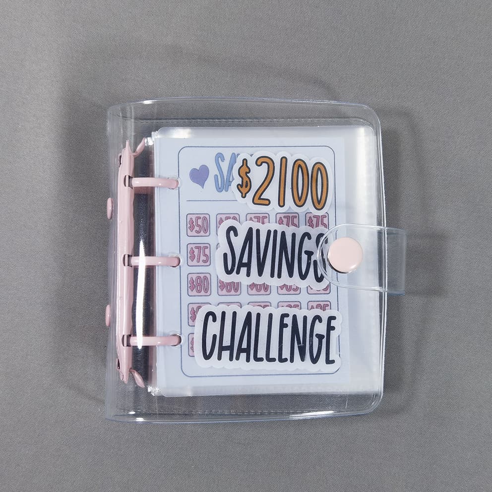Cross-border Savings Binder $1000 Money Saving Challenge Book Mini Savings Binder