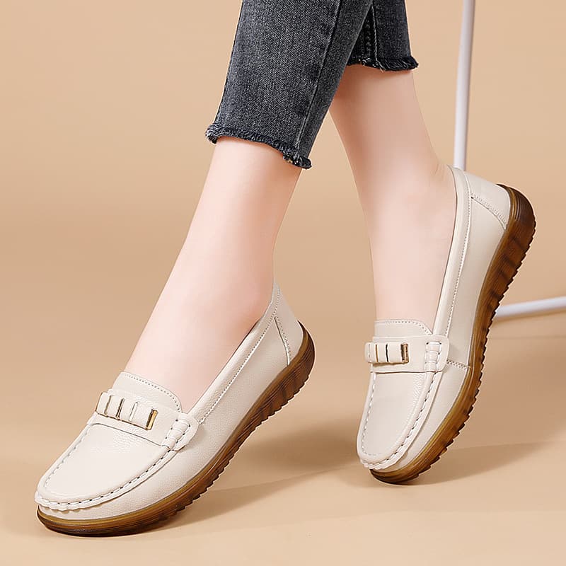 Cross-Border Plus-Size Versatile Casual Women's Shoes, Everyday Trendy Fashion Loafers, Slip-On Lazy Shoes, Travel Shoes