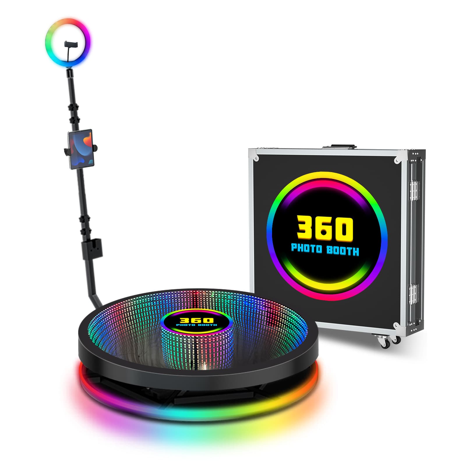 360 Photo Booth Rotating Turntable 360 Degree Photography Booth Event Equipment Rotating Stage