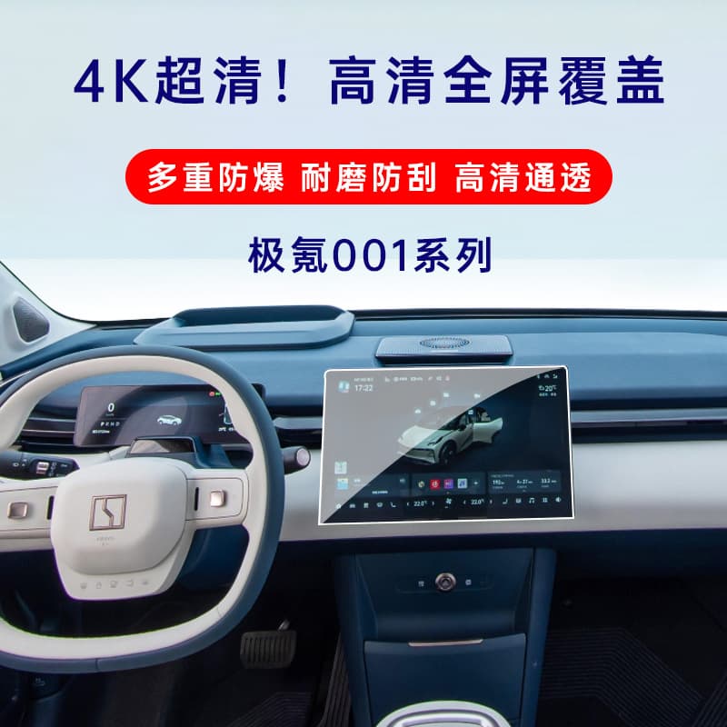 Tempered Glass Screen Protector for 26 Models Zeekr 9X/001 Navigation, Center Console, 009 Instrument Panel, Car Modification