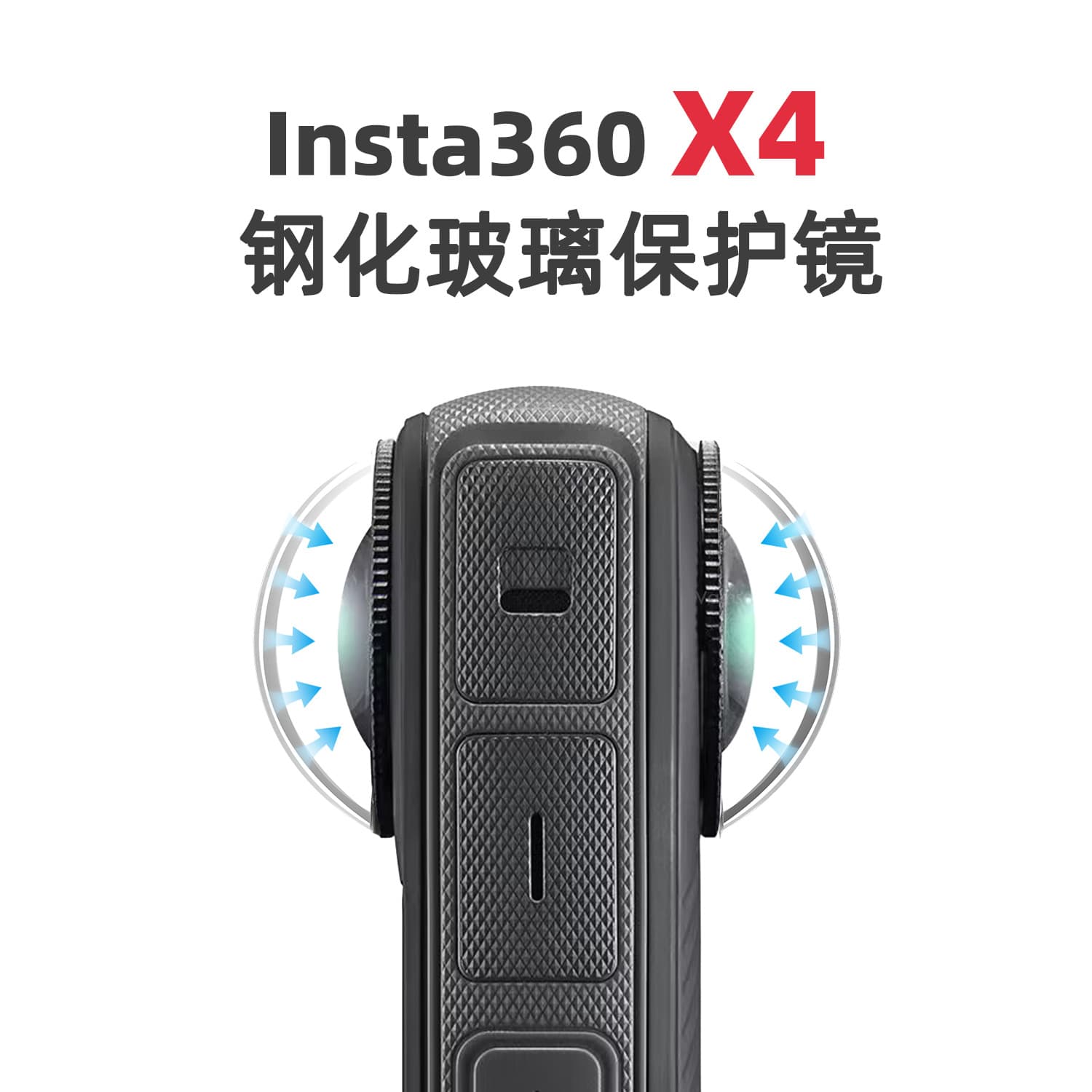 Insta360 X5 X4 Optical Tempered Glass Protective Lens Premium Protective Cover Transparent PC Lens Cap Camera