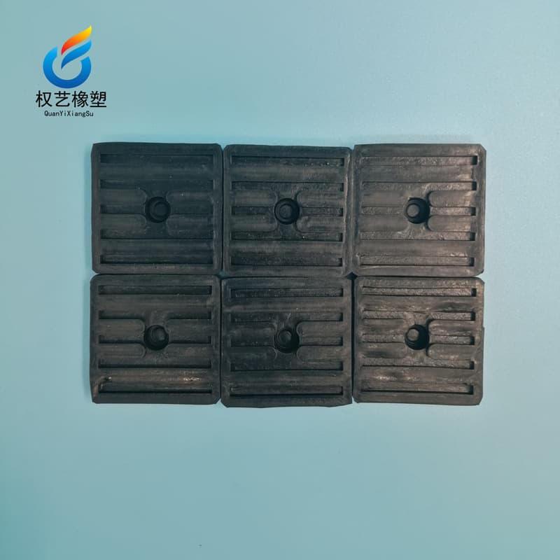 Factory Supply Air Conditioner Outdoor Unit Anti-Vibration Pad Square Rubber Vibration Damping Pad Thickened High-Elasticity Rubber Block Shockproof and Quake-Resistant