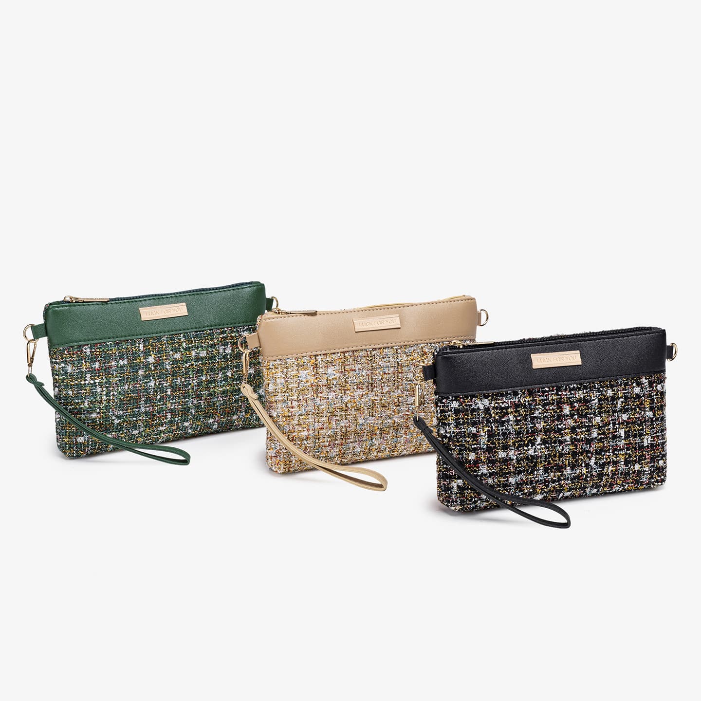 Cross-border Women's Bag 2026 New Contrast Color Envelope Bag Sequins Stripe Chanel Style Crossbody Bag Fashion Trendy Bag