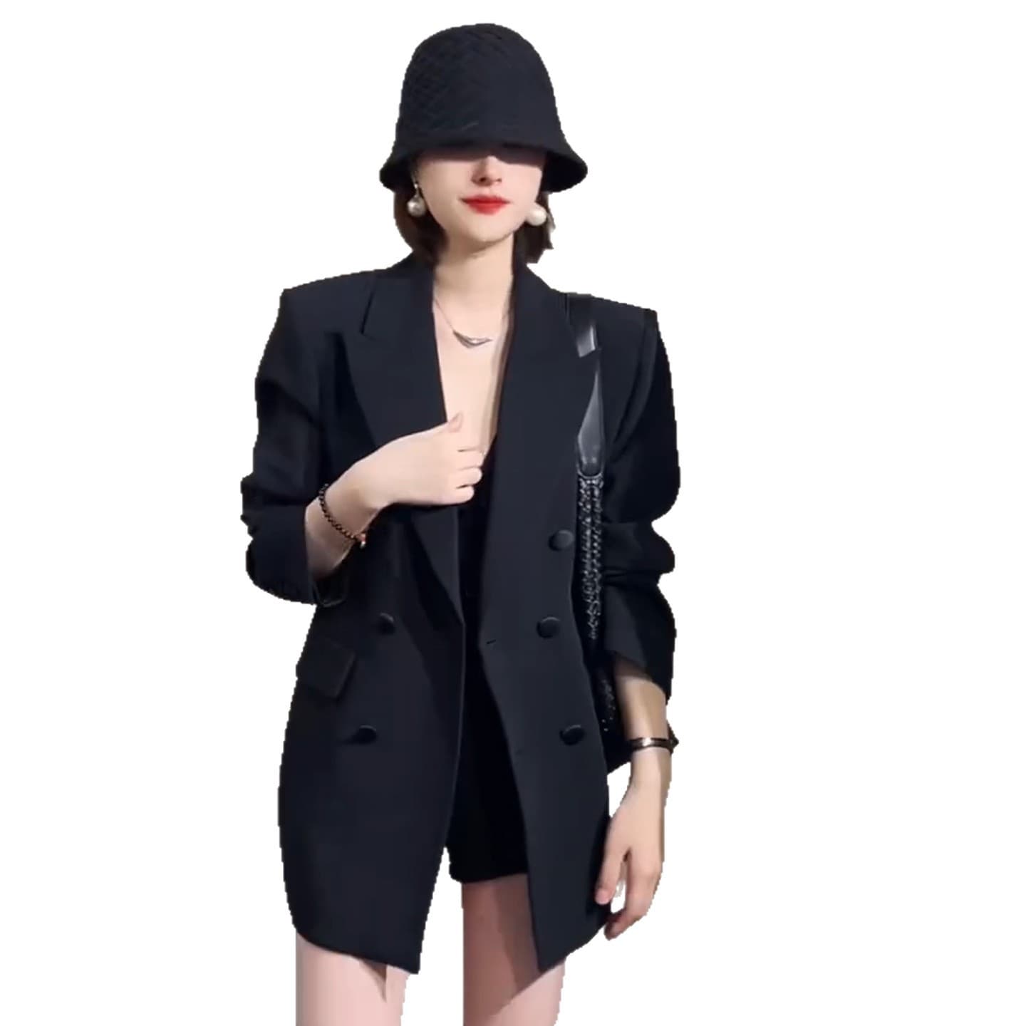 Pre-sale 6806 New Autumn Plus Size Women's Blazer Jacket, High-End Slimming Fit for Curvy Women