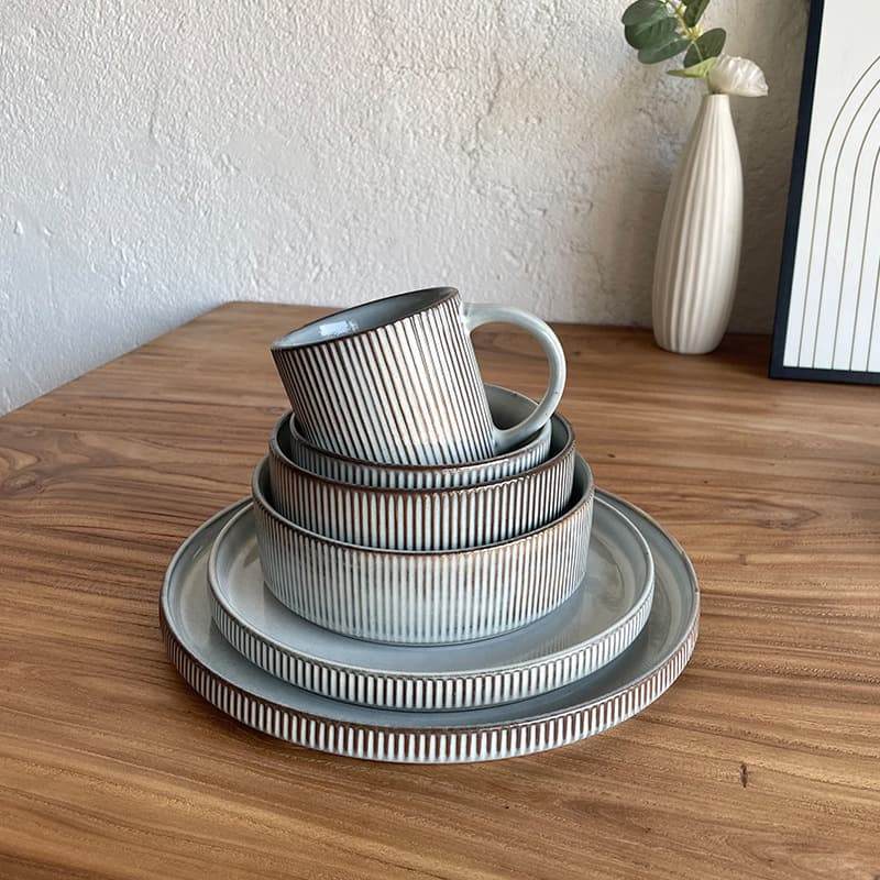 Solid Color Noodle Bowl Large Collection Chinese Ceramic Home Vegetable Bowl Salad Bowl Soup Bowl Deep Bowl Relief Rice Bowl Minor Flaw