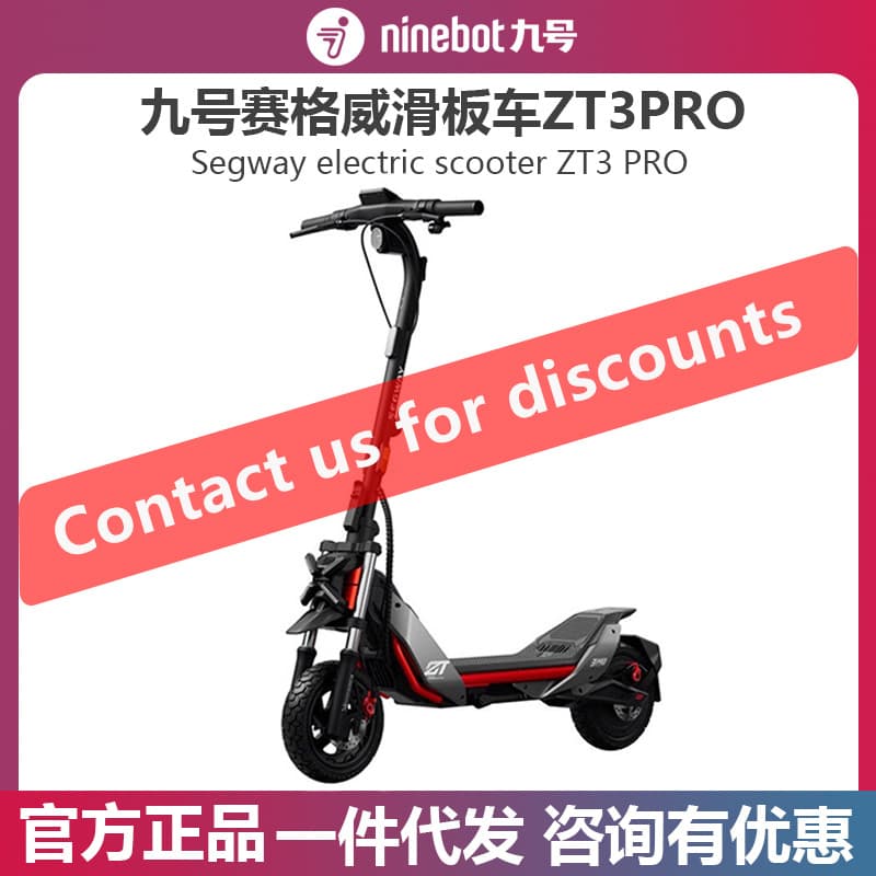 Ninebot Segway Electric Scooter ZT3 Pro Long Range Foldable Dual Shock Absorption Off-Road Commuter