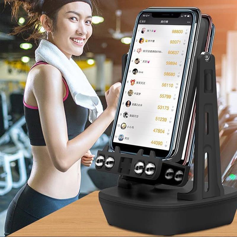Dual-phone silent step-shaking machine for collective phone shaking, WeChat step counter with bearings