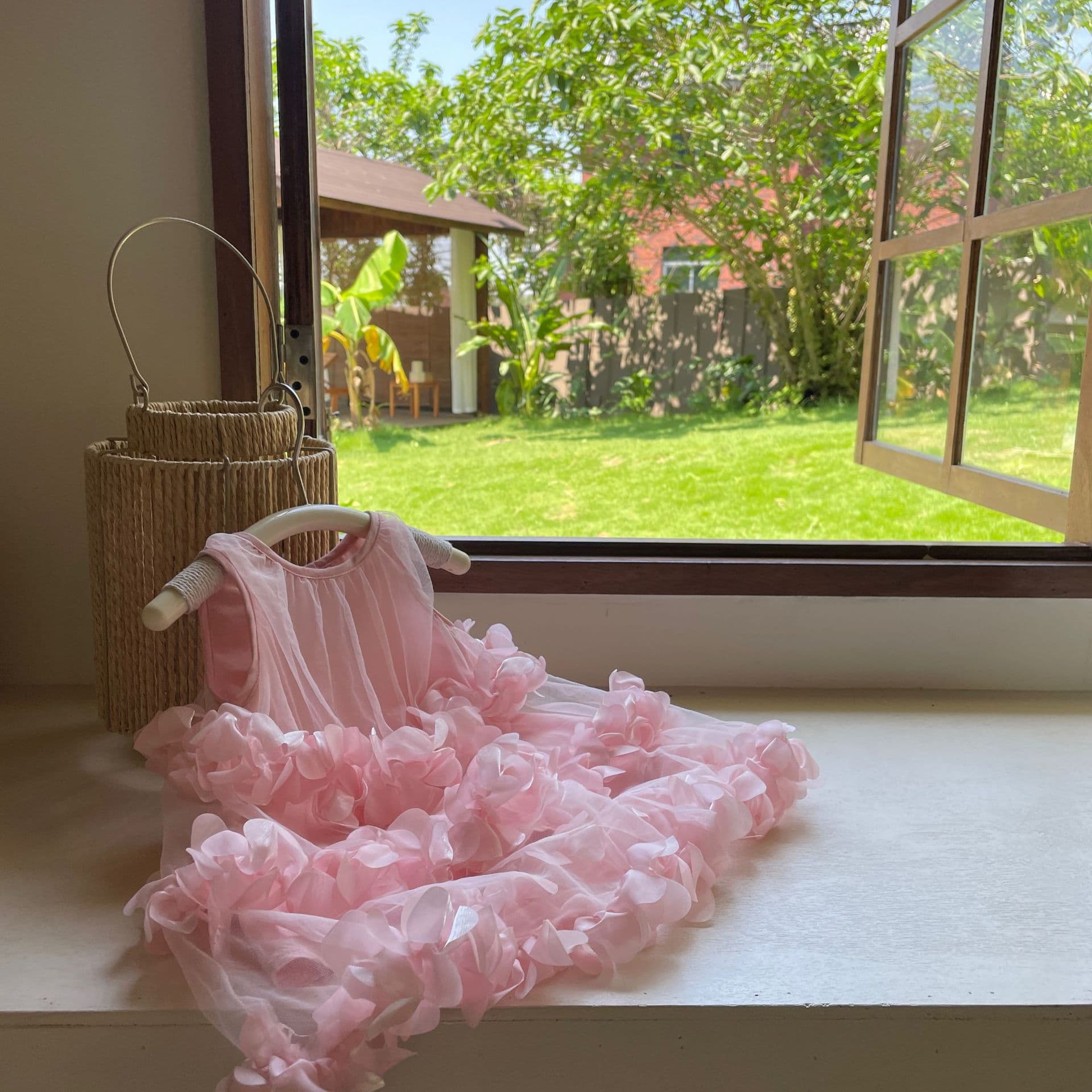 Girls Summer Dress 2026 New Style Children's Sweet Summer Outfit Baby Thin Mesh Skirt Birthday Gown