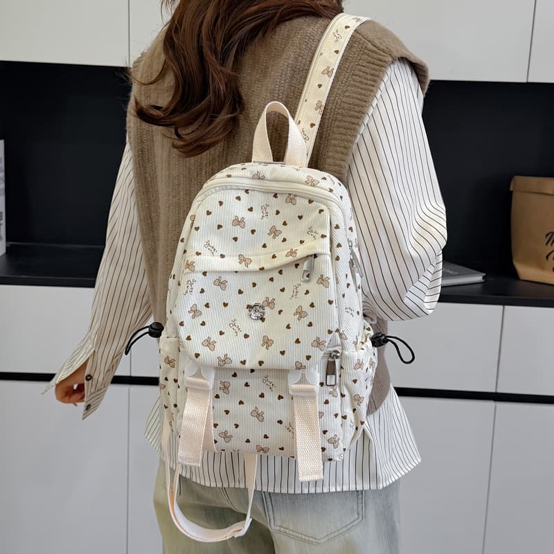 Preppy Lightweight Cute Backpack for Middle School Girls High School Students College Students Travel Commute Daypack