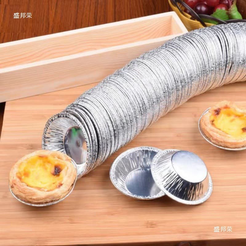 Aluminum Foil Egg Tart Mold High Temperature Resistant Household Egg Tart Aluminum Mold Direct Sales