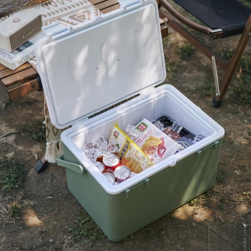 Ice Cooler Box Insulated Cooler for Vending Outdoor Camping Food Commercial Ice Bucket Mini Fridge Car Portable Home Use