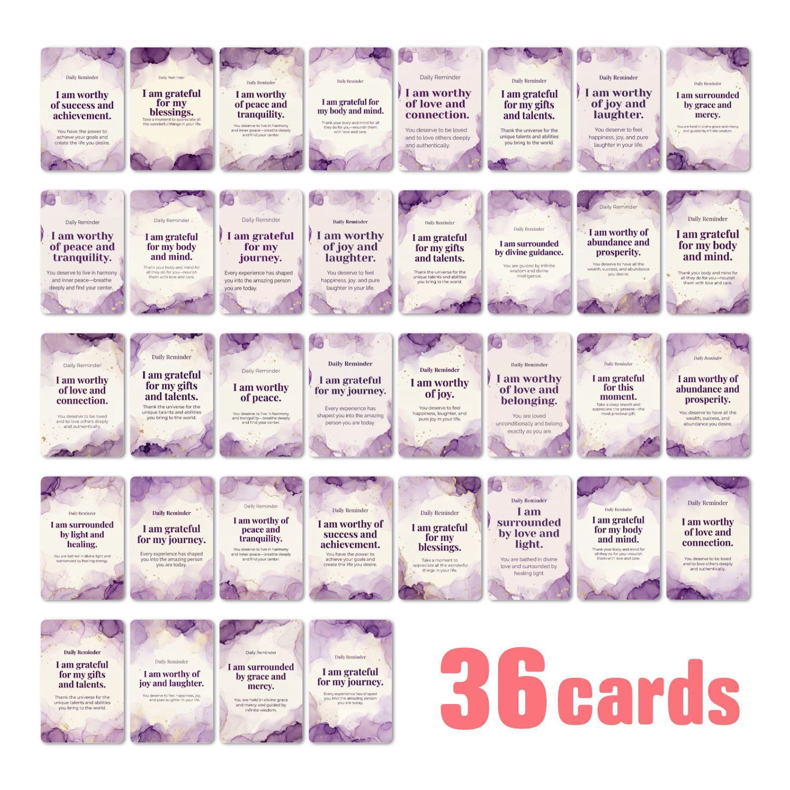 36/72 cards women’s inspirational spiritual haven modern minimalist design cards women’s positive affirmation cards