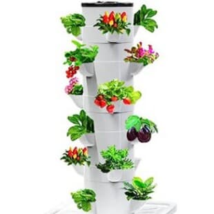 Cross-Border Hydroponic Column Tower Soilless Cultivation with Plant Light Vegetable Growing Machine 10 Hole 15 Hole 20 Hole 25 Hole 30 Hole