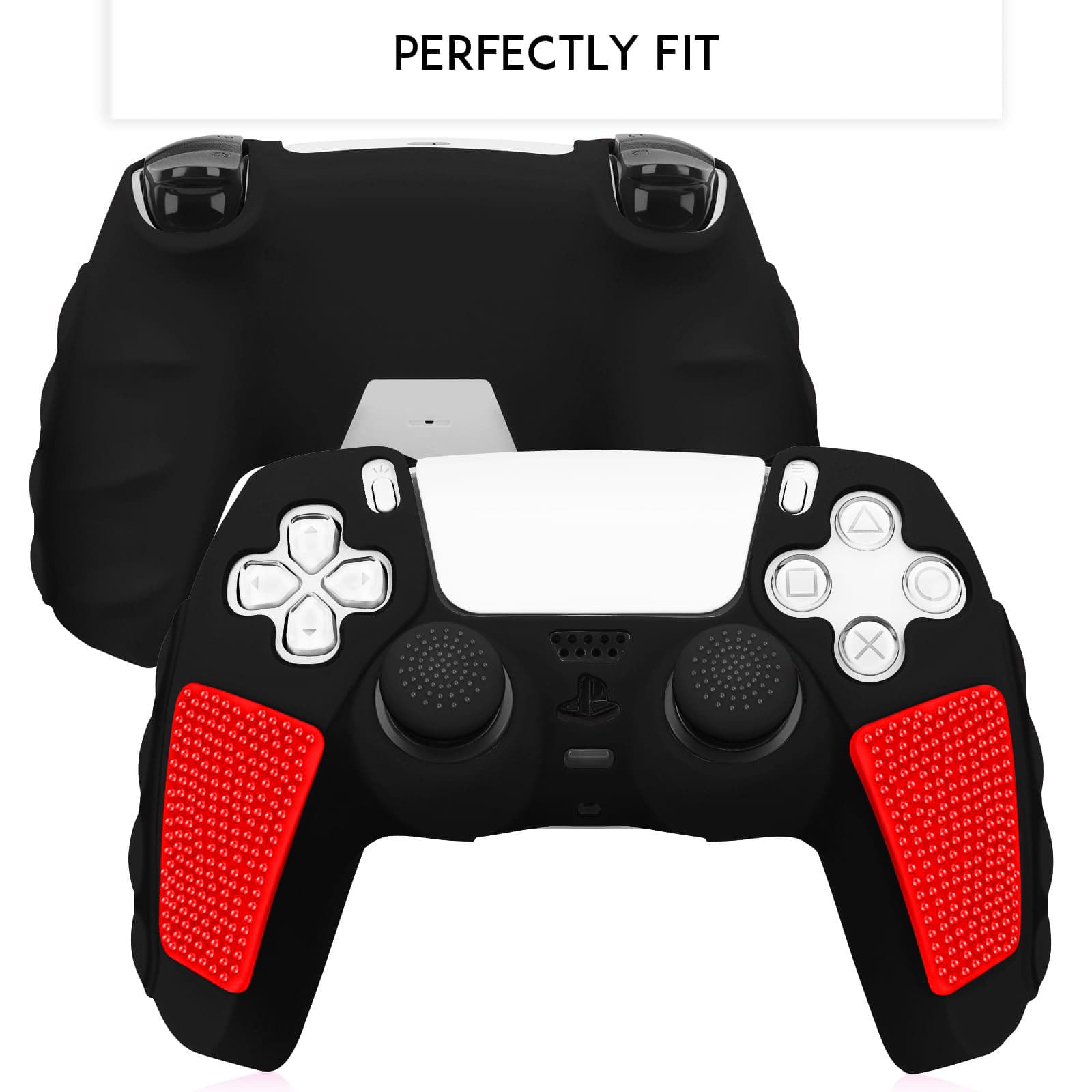 Export Compatible PS5 Two-Tone Silicone Game Controller Cover Protective Anti-Fall Anti-Scratch Good Grip Wholesale Replacement Accessories