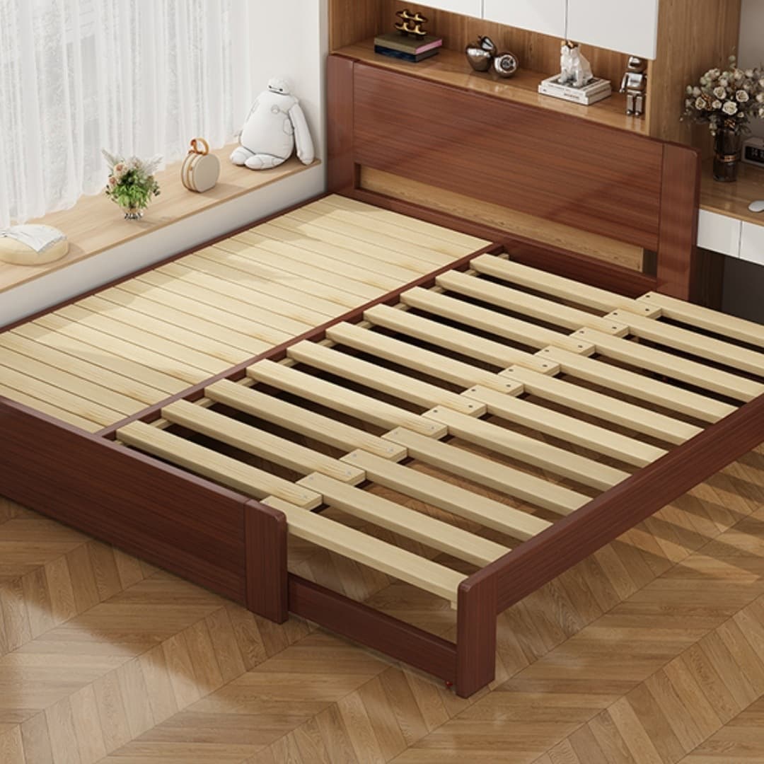 Xuanran Solid Wood Pull-out Extendable Bed, Push-out Folding Extendable Sofa Bed, Multifunctional Pull-out Bed (Catalogue Style), Other
